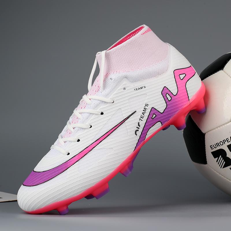 Scarpe da Calcio per Ragazzi Ultraleggere Alta Qualità Professionali Veloci Studenti Scarpe da Allenamento Sportivo FG/TF Antiscivolo Tacchetti da Calcio Unisex