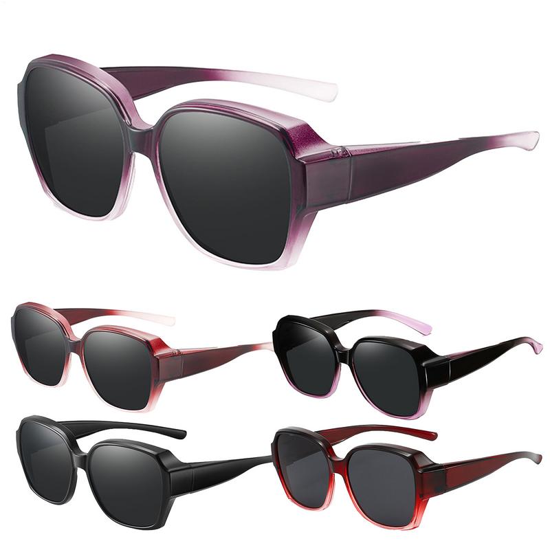 Anti-UV Sunglasses Polarized Fit Over Glasses Sunglasses Fitover Wrap Around Eyewear Unisex Eyewear Outdoor Travel Sun Glasses