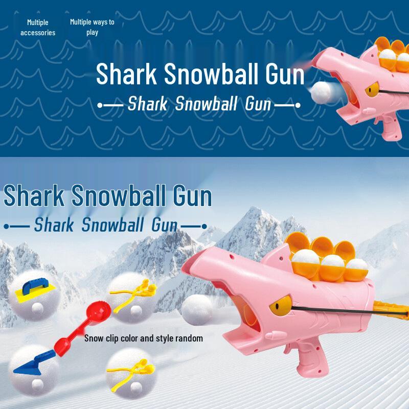 Snowball Launcher: Winter Snow Play Tool and Pellet Gun for Snowball Fights
