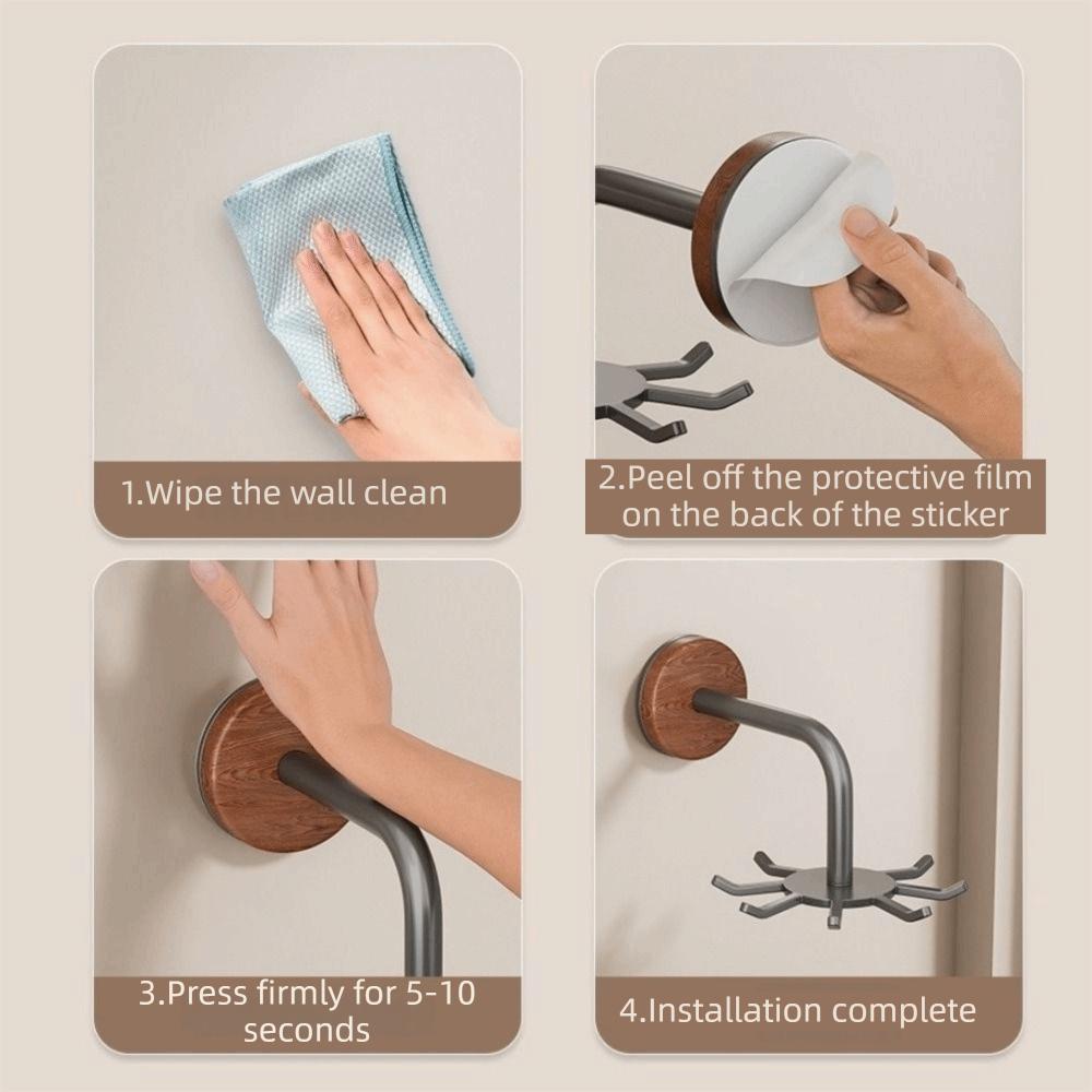 Wall Mounted Kitchen Storage Rack Anti Drop Shovel Storage Rack Spatula Spoon Holder  Balcony