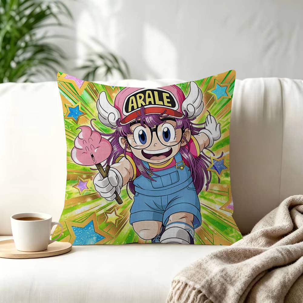 Dr Slump  ANIME  Cushion Cover Pillowcase Upholstery Sofa Throw Pillow Home Decor Pillowcas