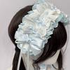 Lolita Hair Accessories Set Lace Bow Headbands Hair Clips Cat Ear Headwear DIY Handmade Elegant Versatile Ribbon Dress Headpiece