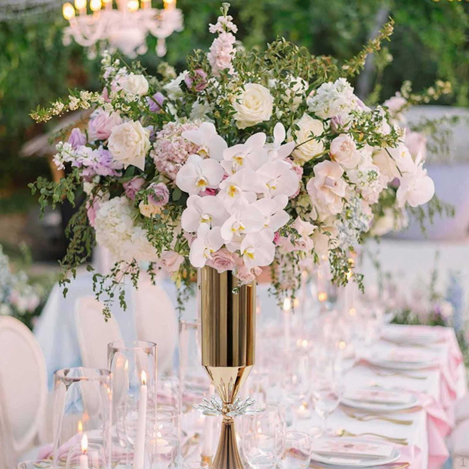 

Елегантна декоративна ваза з квітами Квіткова композиція 10x44x17cm