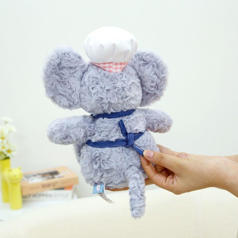 Fluffy Mouse Plush Toy PP Cotton Mouse Chef Stuffed Dolls  Birthday Parties