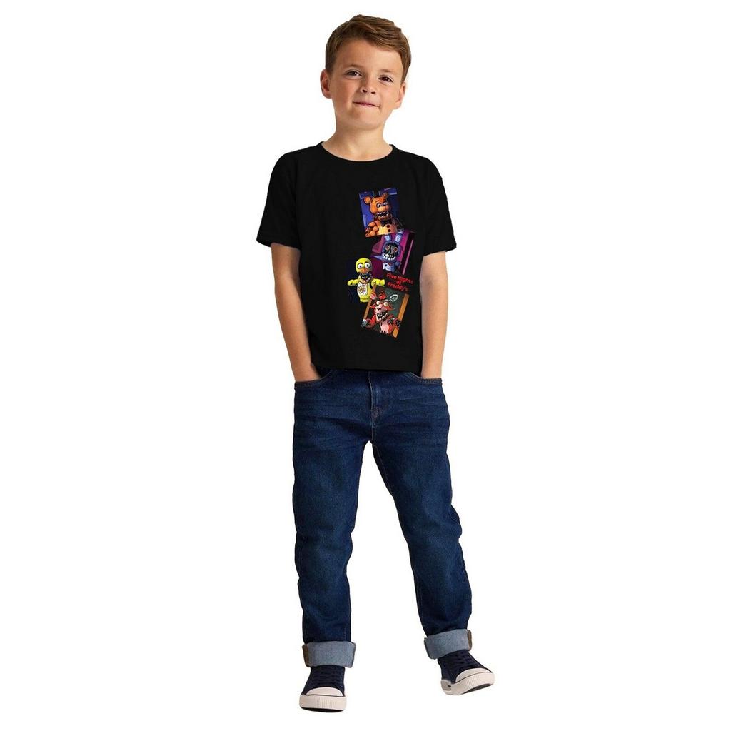 Five Nights At Freddys Childrens/Kids Collage T-Shirt (Pack of 3)