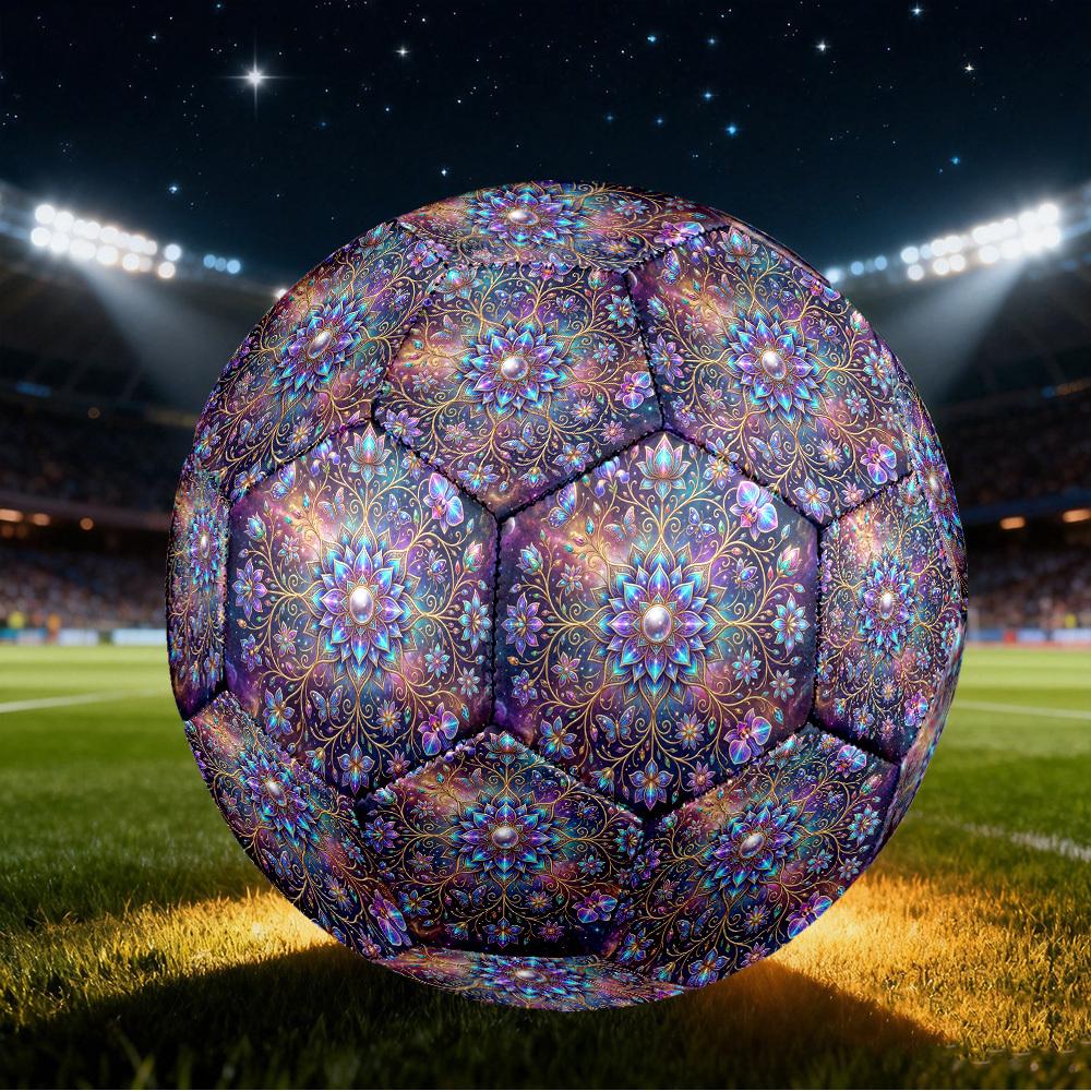 1pc Cosmic Mandala Size 5 Soccer Ball Professional Lightweight Durable Match Training Football Indoor &Outdoor Sports BallTraining Ball y18 Size 5