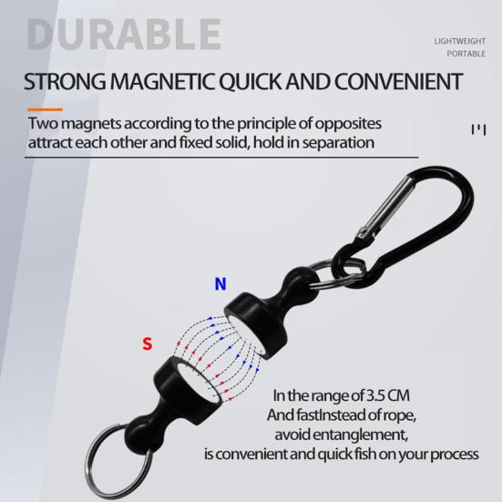 Hanging Buckle Strong Load Bearing Sturdy Hold Double Fishing Magnetic Buckle Fishing Equipment