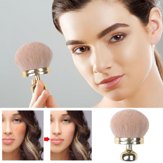 Razítková štětka na make-up Víceúčelová aplikační štětka na samoopalovací přípravek Přenosná syntetická na tekutý make-up Sypký pudr Oční stíny Tvářenka Opalovací mléko Obličej Tělo