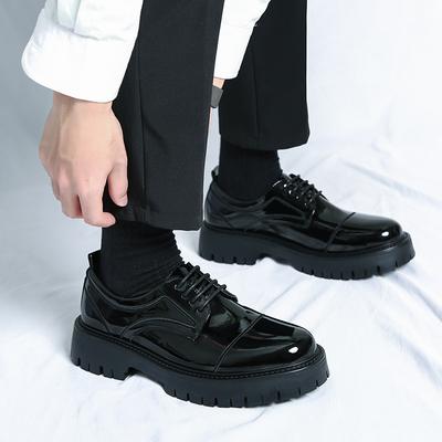 Mode Classique Semelle Épaisse Business Formel Homme Chaussure en Cuir Qualité Semelle Antidérapante Chaussures Oxford Polyvalentes Confort Chaussures en Cuir Coupe Basse