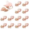 Stunning Crystal Rhinestone Baby Soothers And Pacifier Clips Bpa-free Silicone