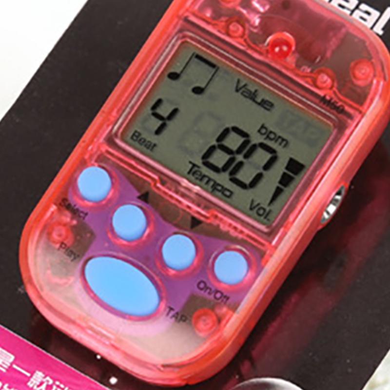 Elektronický metronom Mini Professional 2 kanálový sluchátkový výstup pro kytaru a klavír housle M50