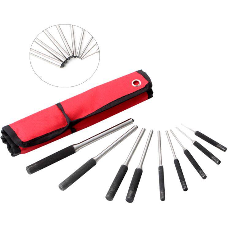 9-Piece Round Pin Punch and Chisel Set (1/16-5/16) 9-piece Pin Punch Set * High-Speed Steel