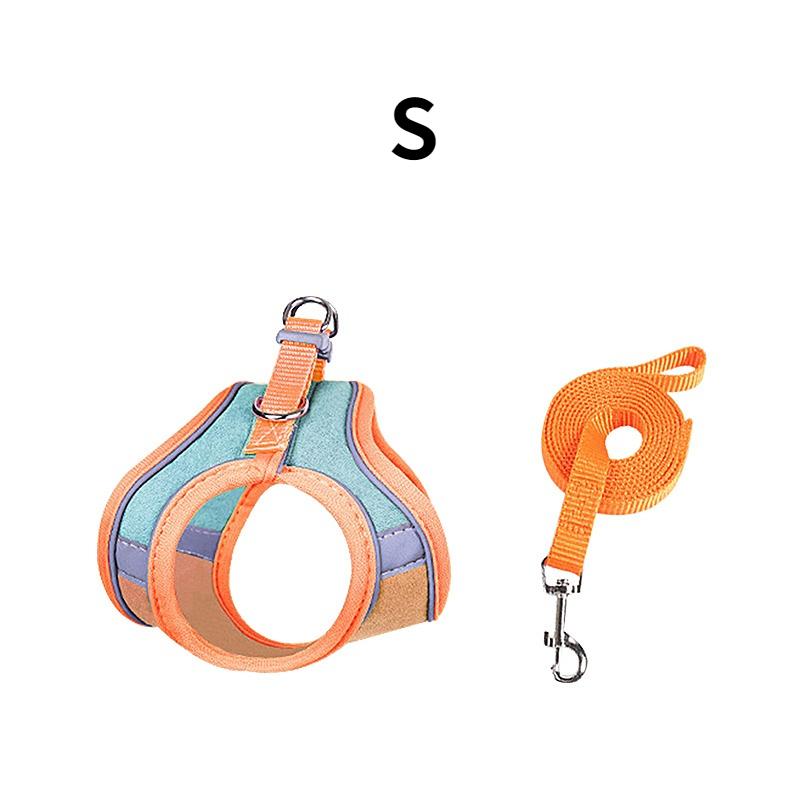 Rabbit Walks Adjustable Bunny Harness and Leash Set Double Buckle with Reflective Strips Rabbit Vest Pets Stuff Suitable