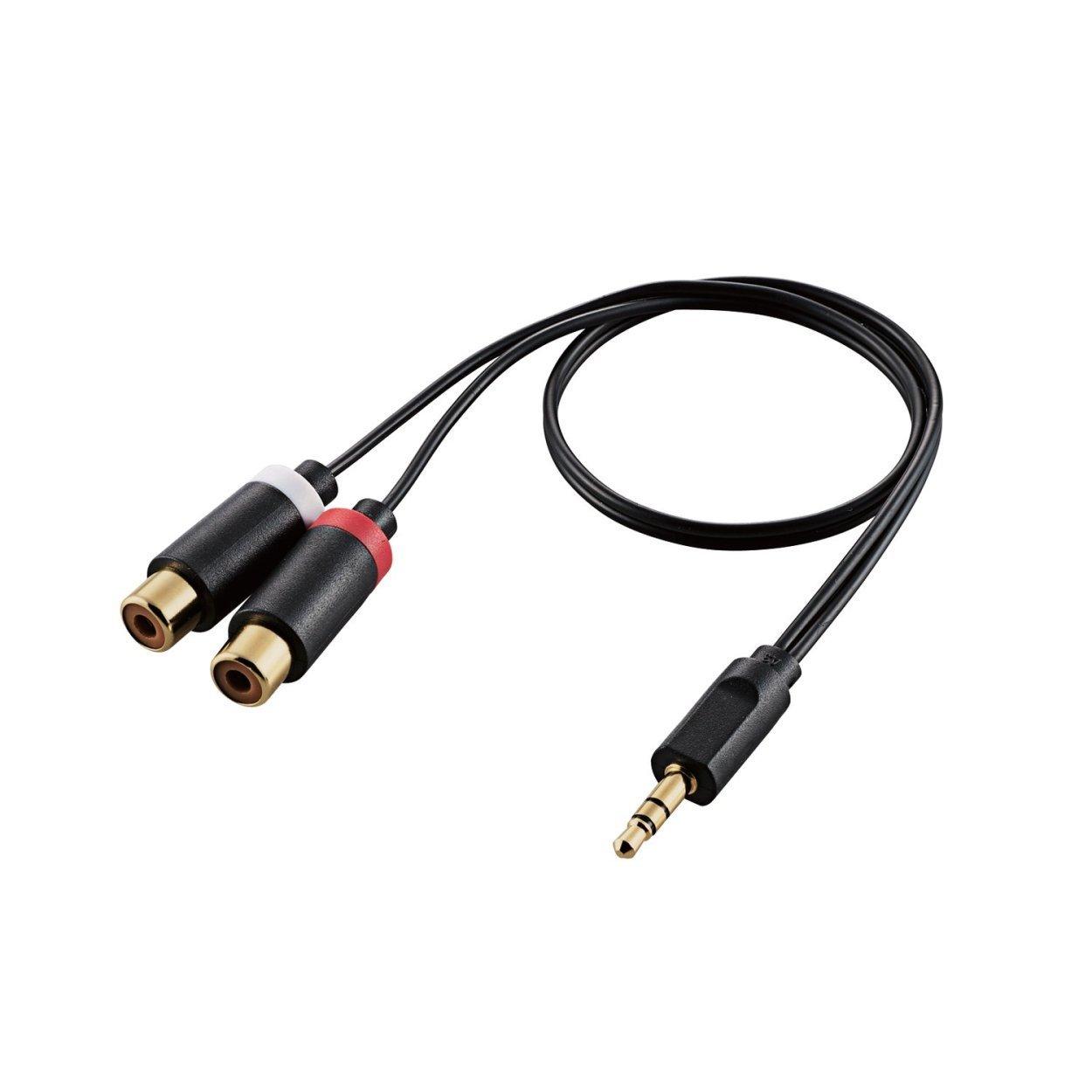 

ELECOM AV переходник x 2 кабель/адаптер 3.5/3.5-RCA