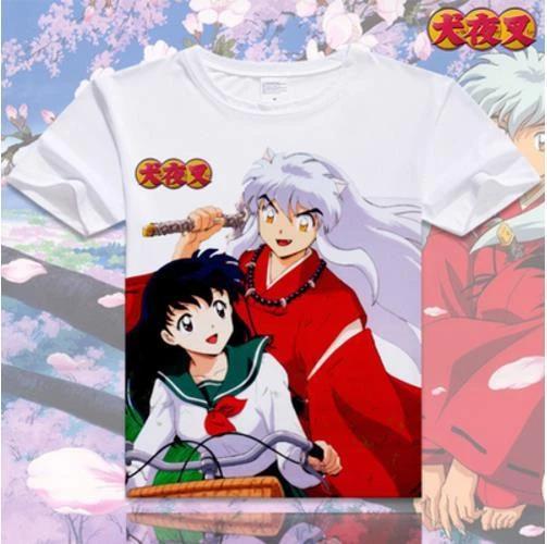 InuYasha Cosplay Anime Manga T-Shirt White Costumes Polyester New S