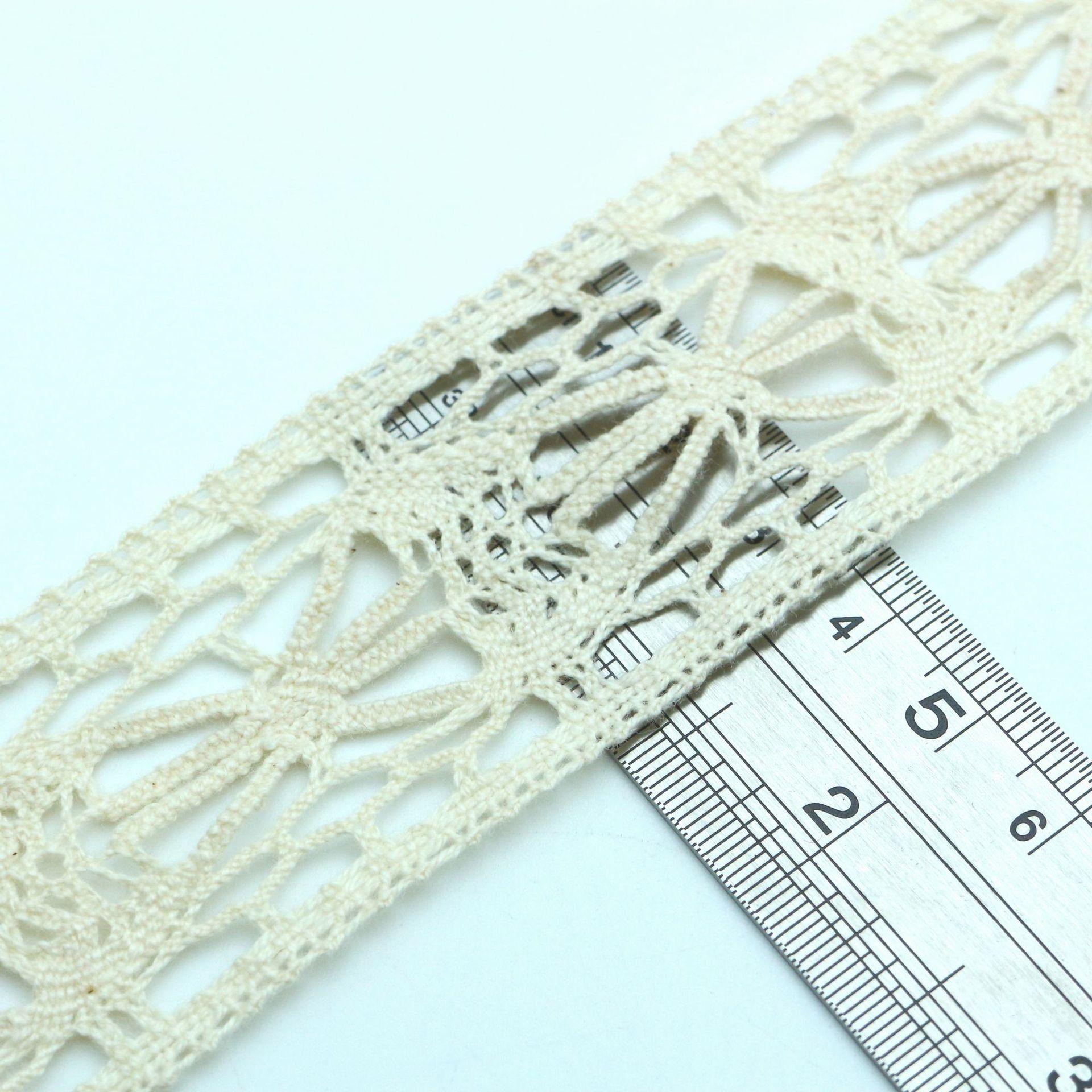 

Cotton Thread Lace Tablecloth Handmade Hanfu Decorative Accessories Lace Exquisite Hollow Lace Accessories Lace JM240112