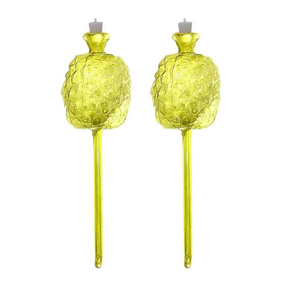 Yousheng Pineapple Shape Self Watering Planter Insert Clear Plant Watering Bulbs Automatic Drip Irrigation Device for Indoor Outdoor Plants