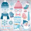 Party Christmas Photo Props With Cartoon Snowman Design For Celebrations Festive