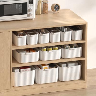 Multi-functional Cabinet Organizer Plastic Storage Box With Handle Large Capacity Storage Organization Sundries Storage Basket
