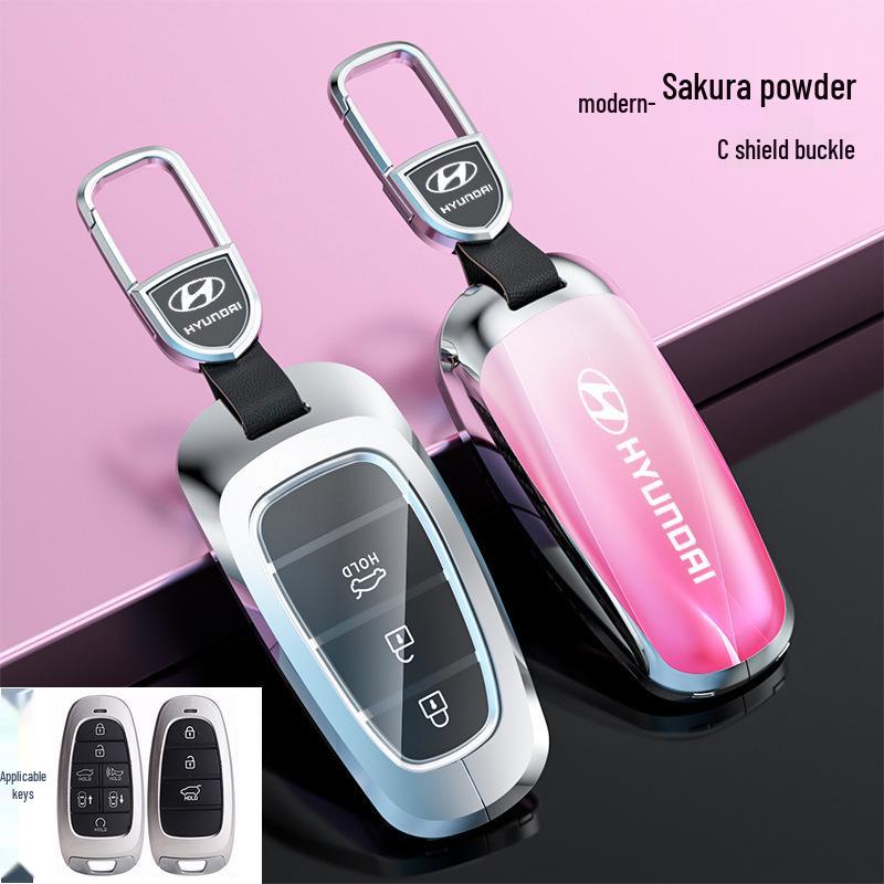 Hyundai Tucson Palisade IONIQ Nexo L Key Case Snap Button Shell