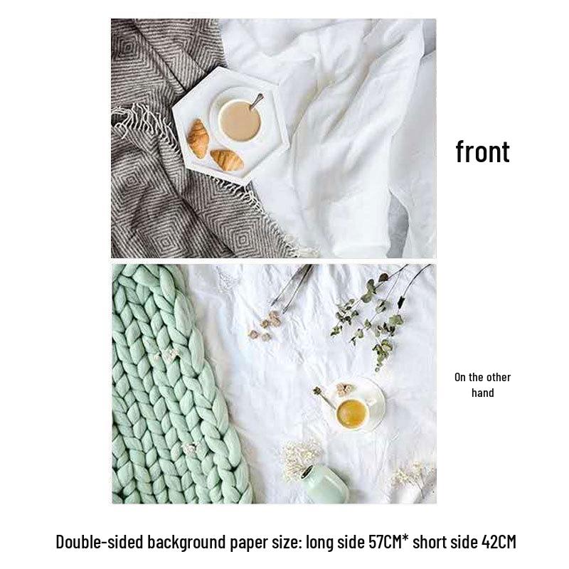 Double-Sided 3D Photo Backdrop for Food Photography and Still Life Props