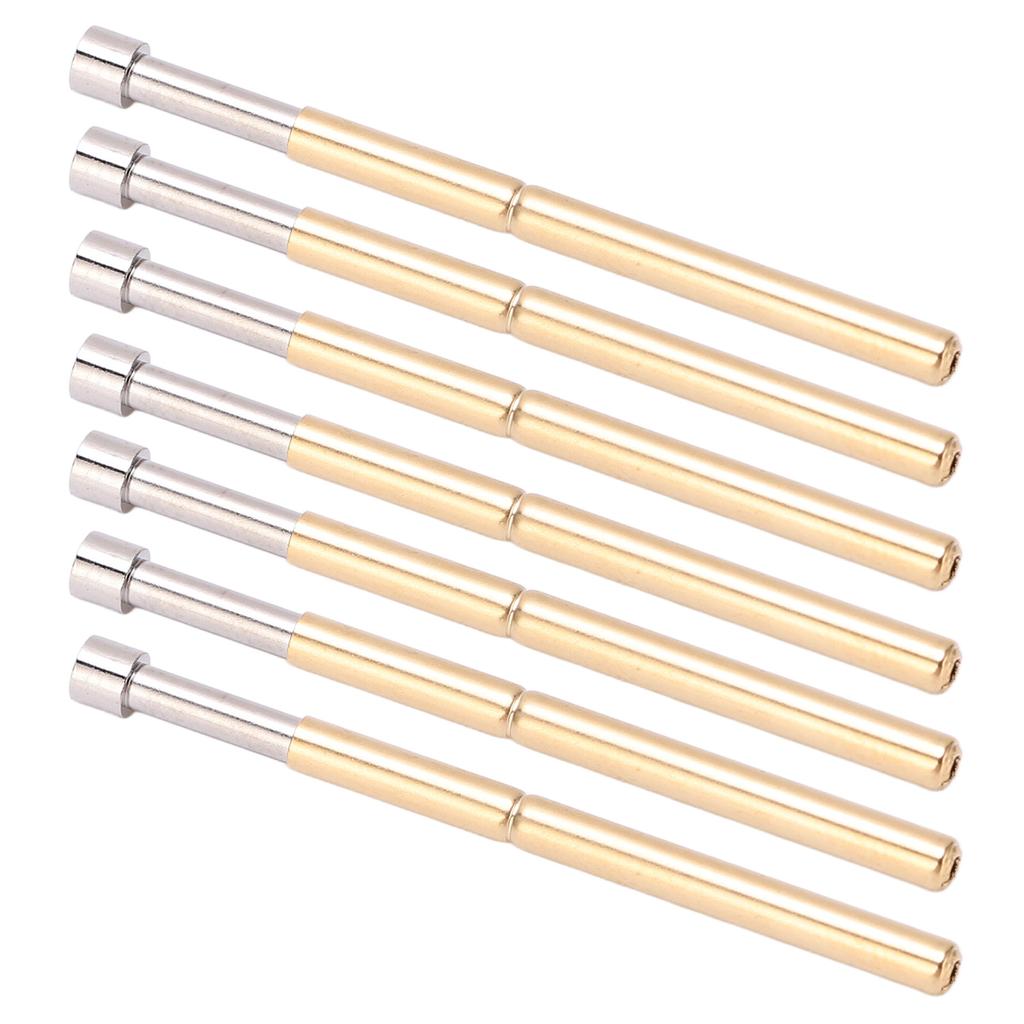 100 Stück Federkontakt Pogo Pin Konkavkopf Typ Messingmaterial 2,02 mm 0,1 Zoll Rohrdurchmesser