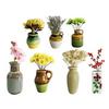 DIY Craft Decorative Vase Fridge Magnets Unique Handmade Mini Ceramic Vase Small Flower Arrangement Magnet Refrigerator Magnet