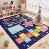 Cartoon Playroom Baby Crawl Car Traffic Children's Carpet Mat Home Decor Crystal Velvet Living Room Bedroom Floor Mat
