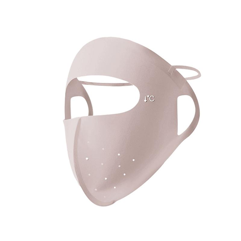 Sunscreen Mask Traceless Women Facekini Ice Silk Anti-Ultraviolet Summer Breathable Thin Cover Whole Face Uv Protection Mask