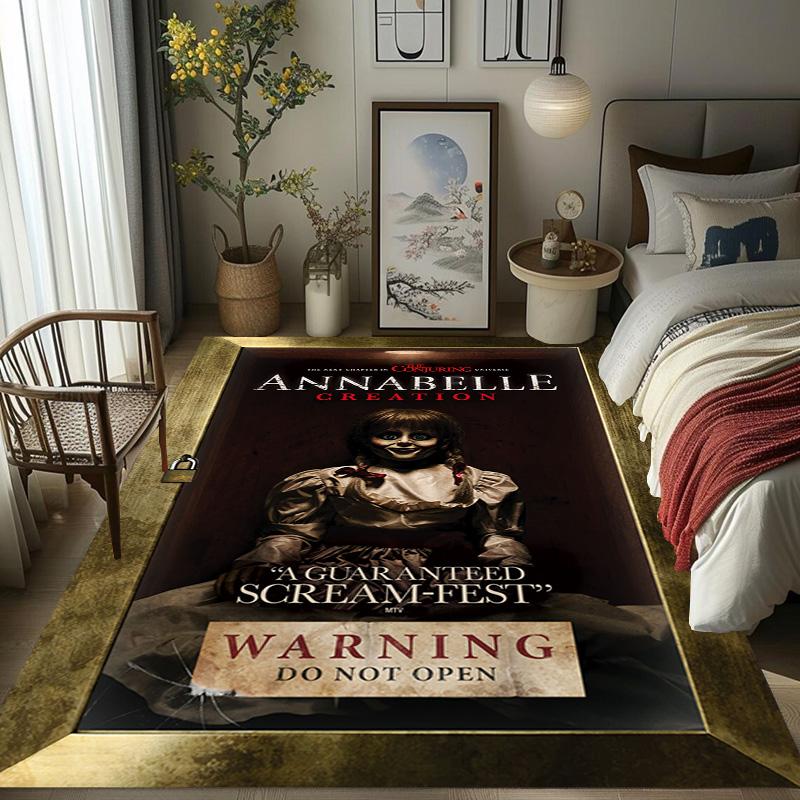 Creepy Doll Haunts Scream Fest carpet Suitable for all seasons Home Decor Dormitory decoration Bathroom mat Christmas gifts