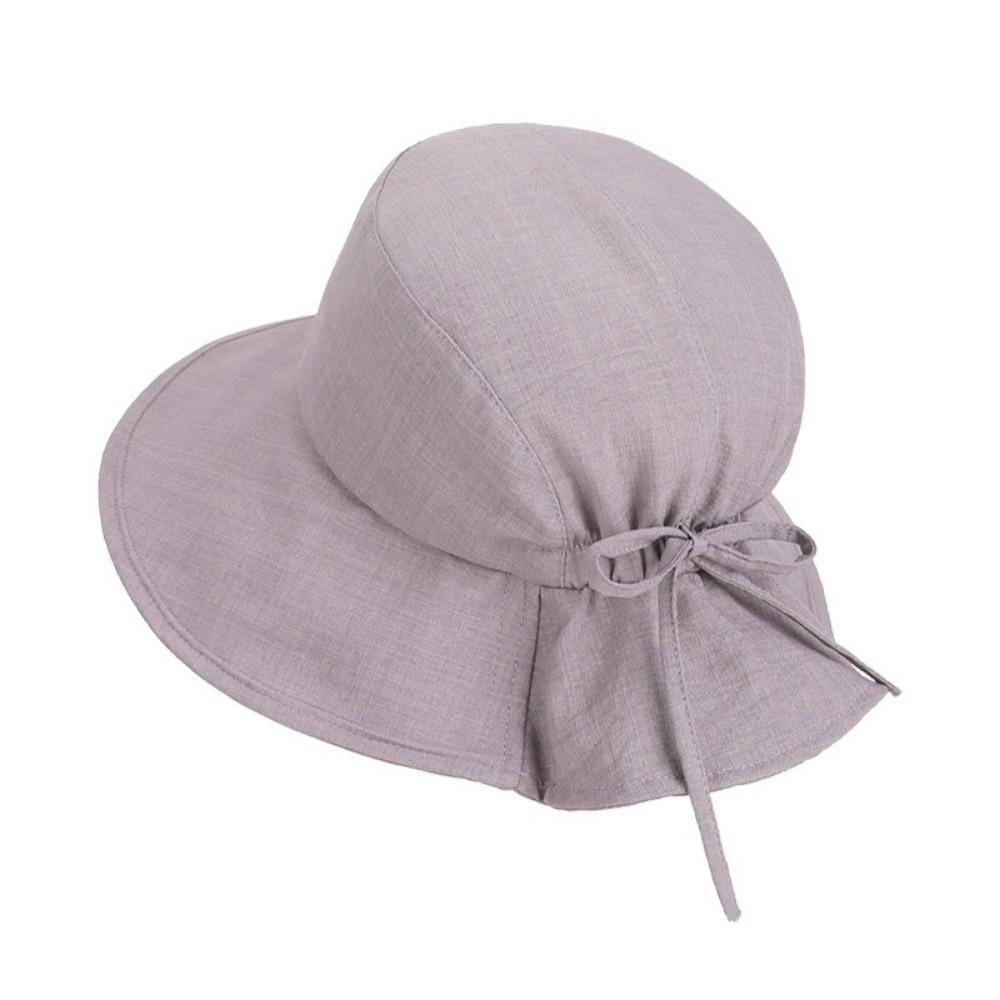Breathable Women's Bucket Hat Anti-UV Sunscreen Visor Cap Casual Summer Sun Hat  Beach Wear