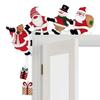 2026 Wooden Christmas Door Corner Decor, Santa Snowman Reindeer Cartoon Hanging Pendant, Xmas Door Frame Ornament for Party Home