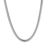 Basic Textured Snake Bone Stainless Steel Chain - Gold-Plated Fine Link, Minimalist Elegant Daily Fashion Jewelry