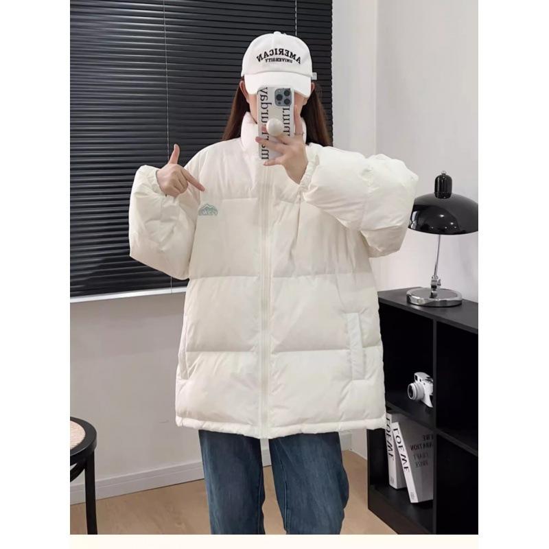 Winter down cotton clothes women's short new loose large size thickened couple bread clothes jacket tide