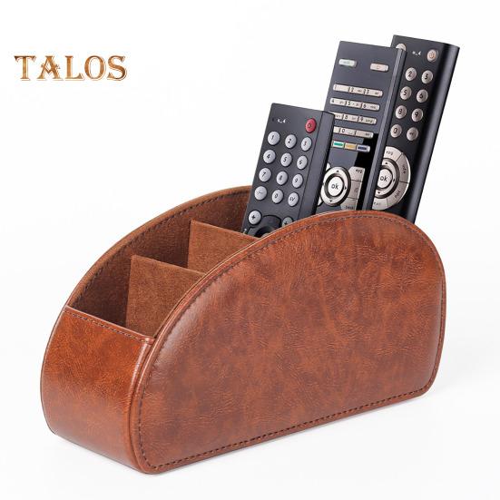 Remote Control Holder Storage Box with 5 Compartments Large Capacity Remote Control Storage Organizer Pen Holder