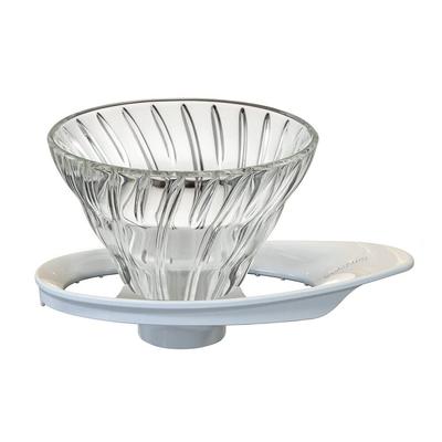 HARIO V60 Isıya Dayanıklı Cam Şeffaf Damlatıcı 01 Bardaklar İçin Beyaz Japonya'da Üretilmiştir 1~2 VDGR-01-W