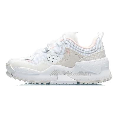 Li Ning CF Su Series Huang Cheng Yan Yun Shan Fabric Low Top Sports Casual Shoes Women Sneakers White AGLR212-1