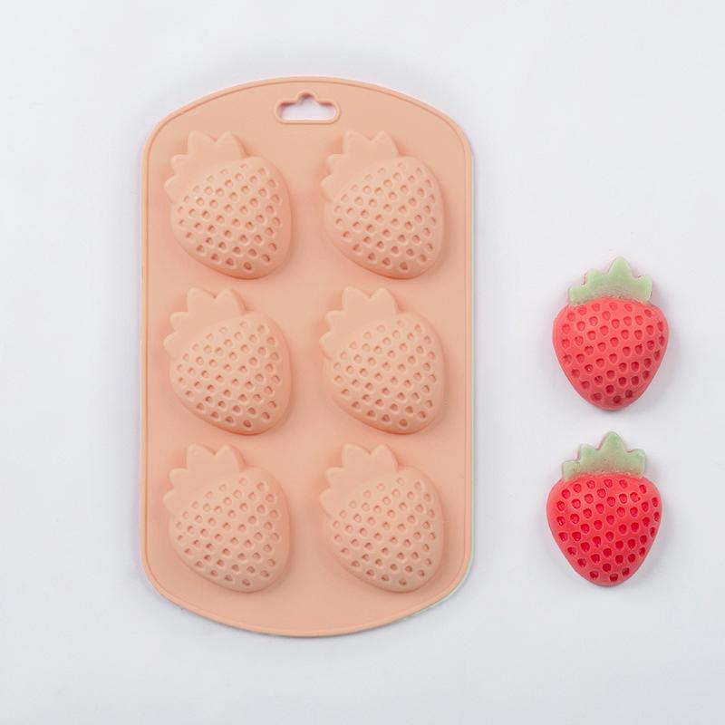 Nordic Colours Watermelon Strawberry Lemon DIY Food Grade Flexible Easy Release Silicone Fondant Chocolate Gummy Pudding Molds
