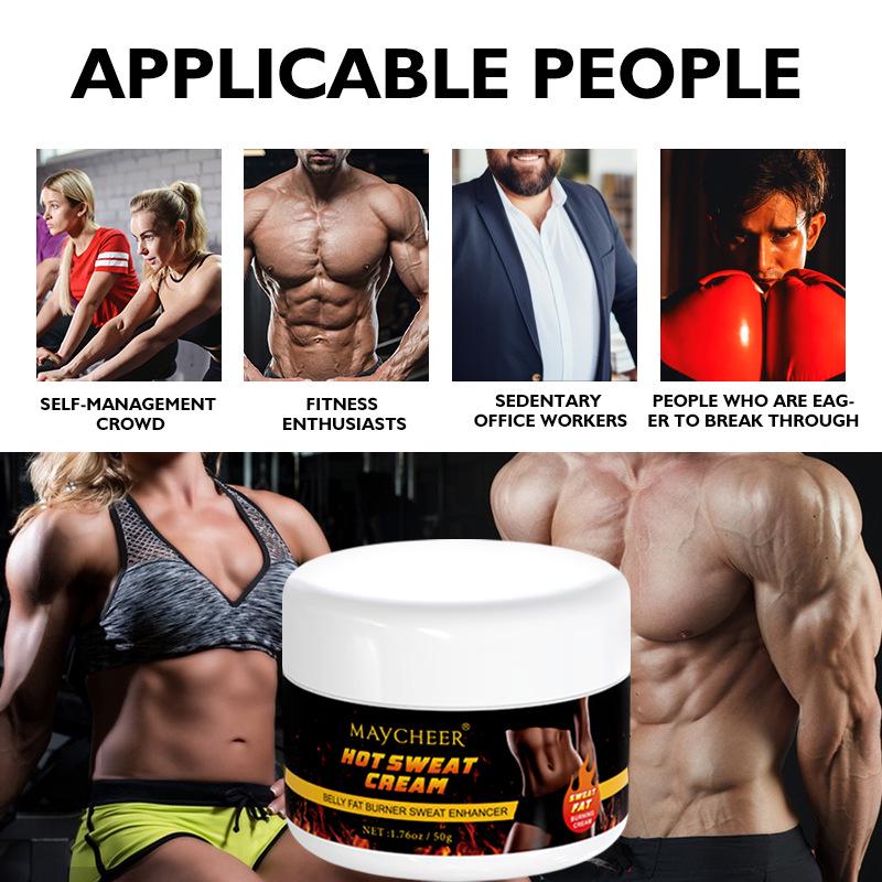 MAYCHEER Hot Sweat Cream sorgt für straffe Haut und eine füllige Figur beim Sport.