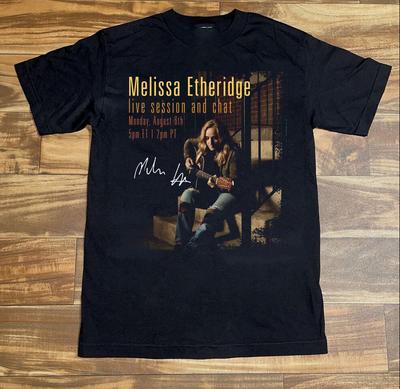 Melissa Etheridge Sesja na żywo i Czat Poniedziałek Koszulka Unisex MC713 Koszulka Unisex