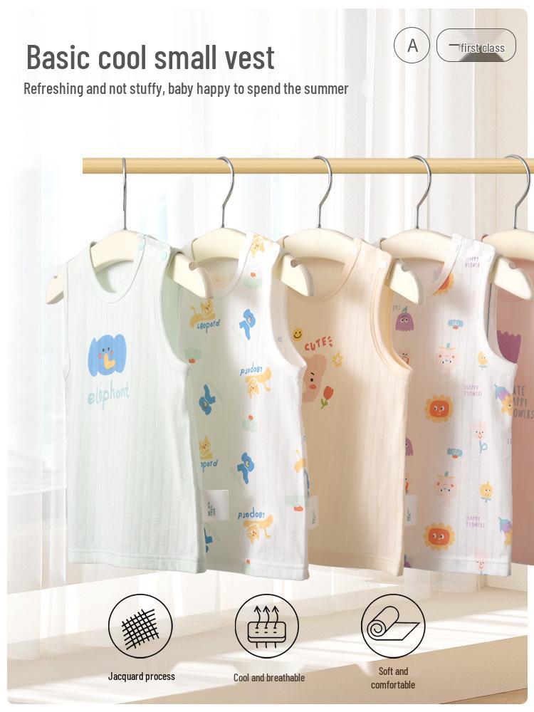 Newborn Cotton Sleeveless Baby Vest: Summer Base Layer & Belly Protector