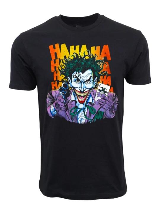 BATMAN THE JOKER HAHAHA GRAPHIC BLACK T SHIRT S