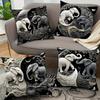 4-piece Modern Elephant Decorative Pillowcase Set, Modern Style with Zipper Closure, Perfect for Sofa, Living Room, and Bedroom