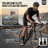 Salopette da Ciclismo Senza Cuciture Imbottitura 9D Pro Pantaloni da Ciclismo MTB Neri da Uomo Bici Gravel