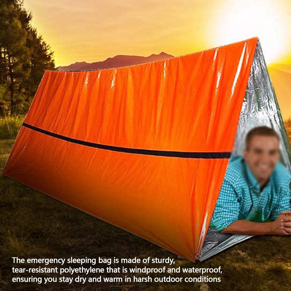 1-6 pièces Couverture thermique d'urgence en Mylar Sac de couchage de survie pour NASA Chauffe-corps Extérieur Premiers secours Camping Randonnée Voyage