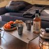 4 Stück/Set Edelstahl Taschenflasche Tasse Tragbar 30ML/70ML/150ML Weingläser mit Lederetui Outdoor Geschirr Mini Kaffee Tee Bier Tasse