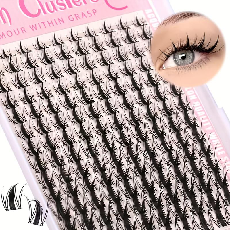 140pcs Fairy Eyelash 8-18mm Manga Eyelash C Curl Upright - Large Span DIY Eyelash Natural Expansion Wet Look Sharp Anime Eyelash