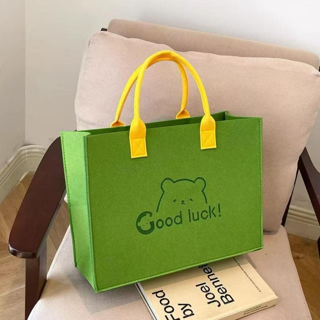 Módní plstěná taška na dojíždění s velkou kapacitou