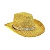 Sparkling Glitter Powder Cowboy Hats For Women Men Festival Event Gathering Cosplay Costume Accessories Stage Show Props