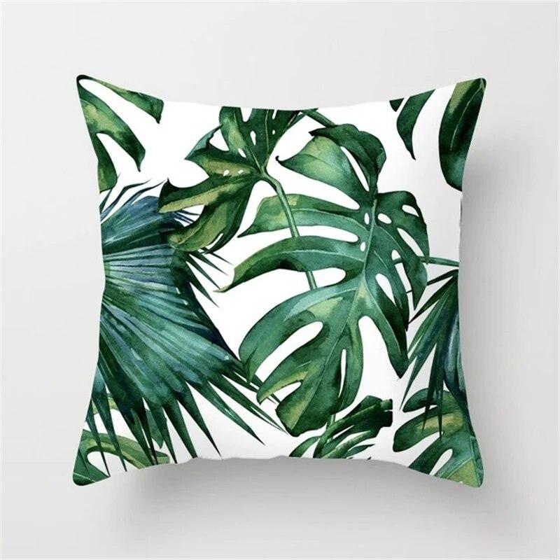 Tropical Summer Beach Style Coconut Tree Print Pattern Sofa Cushion Cover Pillowcase Home Party Car Bedding